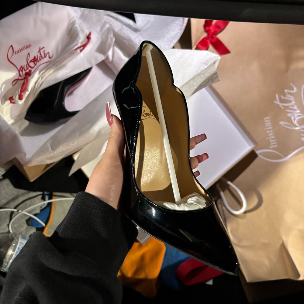 Christian Louboutin Black Heels with Pointed Toe